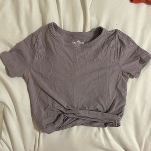 knotted front baby tee